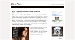 Desktop Screenshot of lifesapinas.com